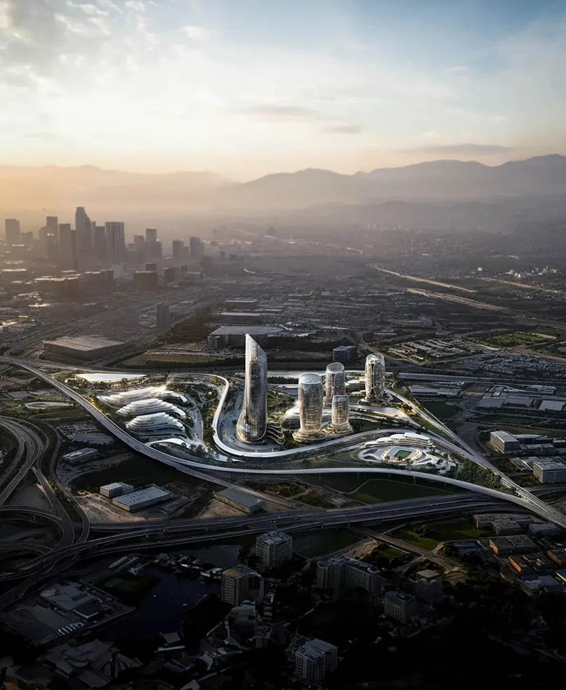 濃濃的扎哈風—美國洛杉磯奧運村規劃設計方案